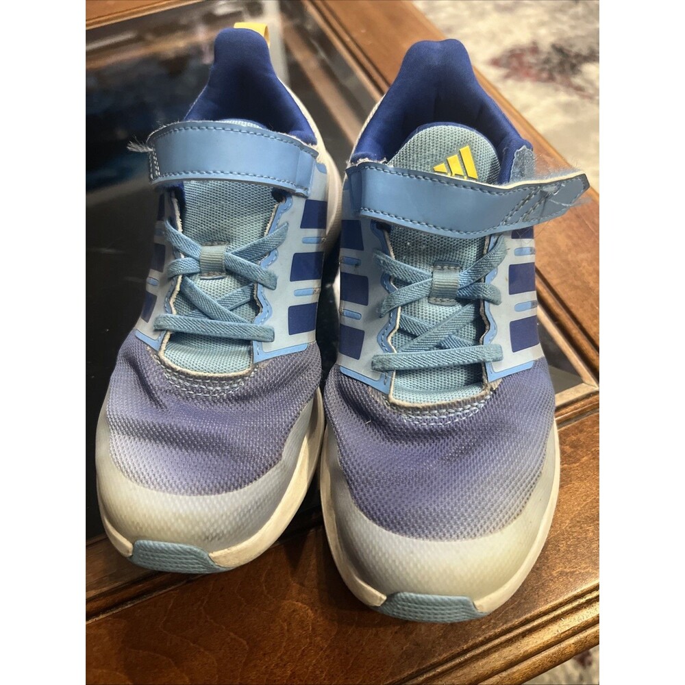 Adidas Cloudfoam Sneakers Kids Size 13 Blue Hook and Loop Athletic Running Shoes